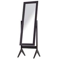 Homcom Freestanding Jewellery Mirror Brown