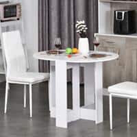 Homcom Folding Table for Small Kitchen White