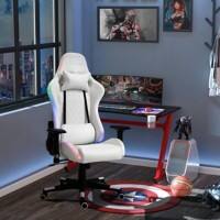 Vinsetto Gaming Chair with 2D Arm White