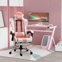 Vinsetto Gaming Chair with Lumbar Support Pink