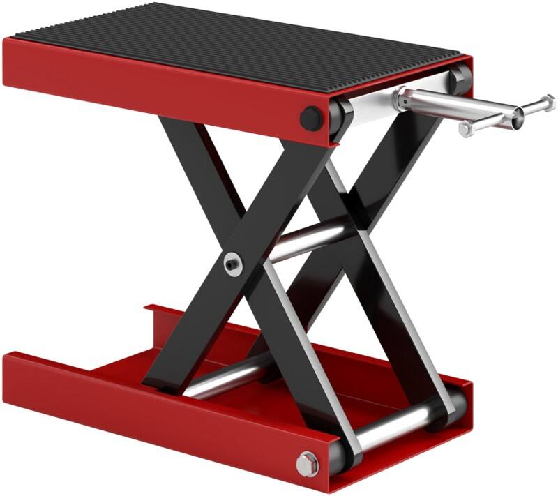 Durhand Motorcycle Lift Stand Steel, Rubber Black and Red 500 kg
