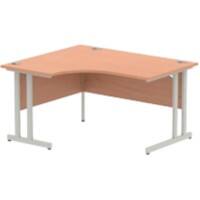 dynamic Impulse Left Hand Desk Rectangular Beech Cantilever 1,400 (W) x 1,200 (D) x 730 (H) mm MFC (Melamine Faced Chipboard)