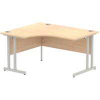 dynamic Impulse Left Hand Desk Rectangular Maple Cantilever 1,400 (W) x 1,200 (D) x 730 (H) mm MFC (Melamine Faced Chipboard)