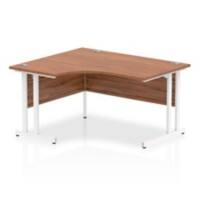 dynamic Impulse Left Hand Desk Rectangular Walnut Cantilever 1,400 (W) x 1,200 (D) x 730 (H) mm MFC (Melamine Faced Chipboard)