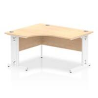 dynamic Impulse Left Hand Desk Rectangular Maple Cantilever 1,400 (W) x 1,200 (D) x 730 (H) mm MFC (Melamine Faced Chipboard)