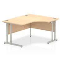 dynamic Impulse Height Adjustable Right-hand Desk Rectangular Maple MFC Grey 1,400 x 1,200 x 730 mm