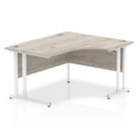 dynamic Impulse Right Hand Desk Rectangular Grey Oak Cantilever 1,400 (W) x 1,200 (D) x 730 (H) mm MFC (Melamine Faced Chipboard)