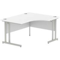 dynamic Impulse Right Hand Desk Rectangular White Cantilever 1,400 (W) x 1,200 (D) x 730 (H) mm MFC (Melamine Faced Chipboard)