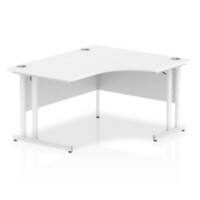 dynamic Impulse Right Hand Desk Rectangular White Cantilever 1,400 (W) x 1,200 (D) x 730 (H) mm MFC (Melamine Faced Chipboard)