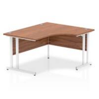 dynamic Impulse Right Hand Desk Rectangular Walnut Cantilever 1,400 (W) x 1,200 (D) x 730 (H) mm MFC (Melamine Faced Chipboard)