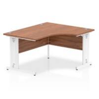 dynamic Impulse Right Hand Desk Rectangular Walnut Cantilever 1,400 (W) x 1,200 (D) x 730 (H) mm MFC (Melamine Faced Chipboard)