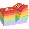 Post-it Super Sticky Notes 48 x 48 mm Blue, Green, Orange, Red, Violet, Yellow Squared Plain 12 Pads of 180 Sheets