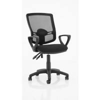 dynamic Eclipse Office Chair Permanent Contact Fixed Armrest Black 120 kg KC0304 600 x 600 x 970 mm