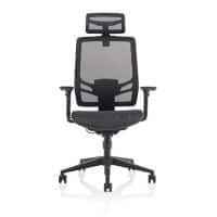 dynamic Ergo Office Chair Synchro Tilt Height-Adjustable Armrest Black 135 kg KC0299 660 x 630 x 990 mm