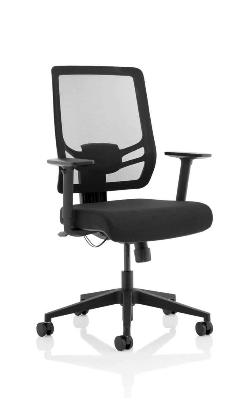 dynamic Ergo Office Chair Synchro Tilt Height-Adjustable Armrest Black 135 kg OP000252 660 x 630 x 990 mm