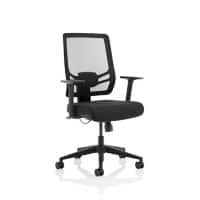 dynamic Ergo Office Chair Synchro Tilt Height-Adjustable Armrest Black 135 kg OP000252 660 x 630 x 990 mm