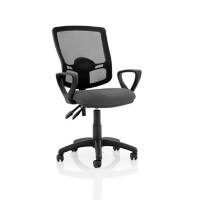 Dynamic Office Chair Eclipse KC0316 Fabric Grey Permanent Contact
