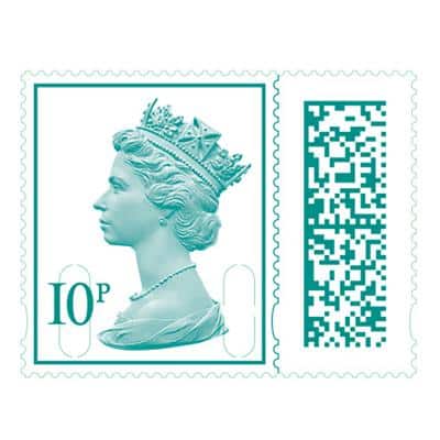Royal Mail Postage Stamps 10P UK Self Adhesive Pack of 25
