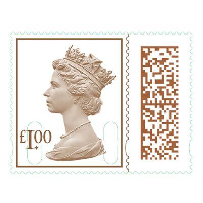 Royal Mail Postage Stamps £1.00 UK Self Adhesive Pack of 25