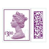 Royal Mail Postage Stamps £3.00 UK Self Adhesive Pack of 25