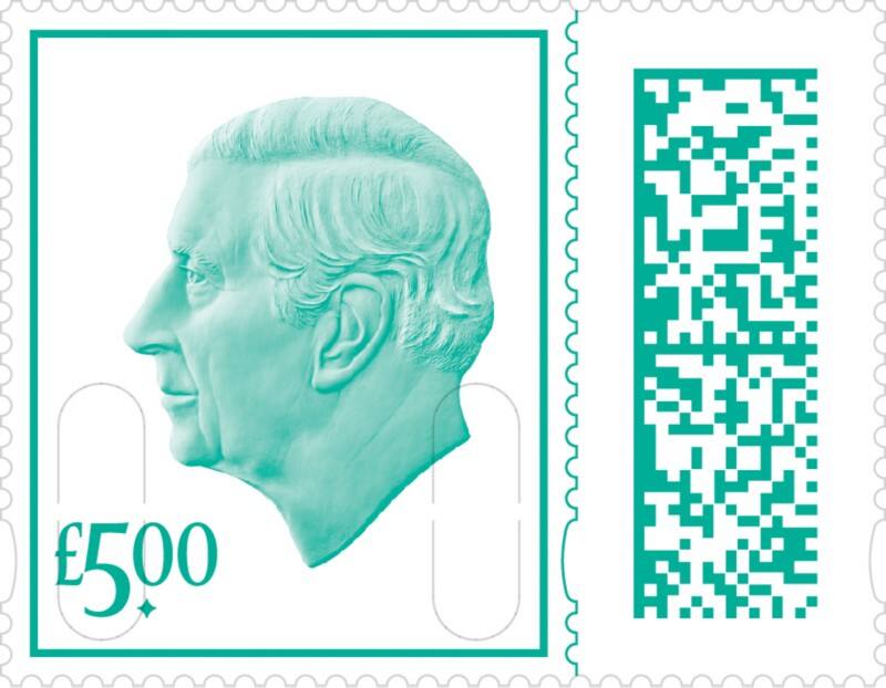 Royal Mail Postage Stamps £5.00 UK Self Adhesive Pack of 25