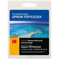 Kodak Ink Cartridge Compatible with Epson C13T07154012 T0715 Black, Cyan, Magenta, Yellow Pack of 4