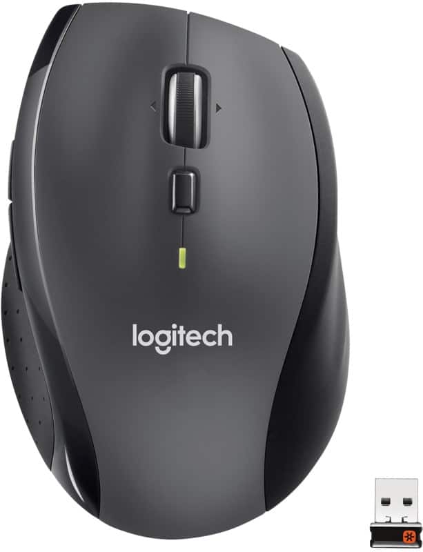 Logitech Marathon 910-006034 Mouse Wireless without bluetooth Black