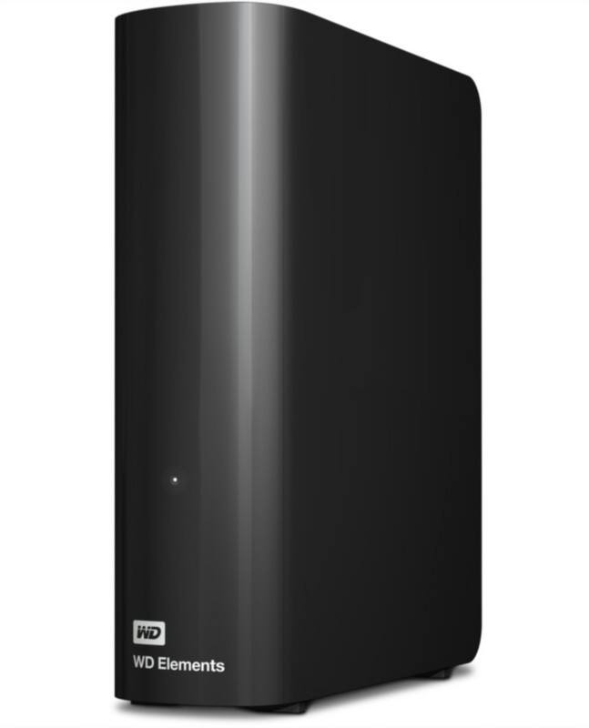 Western Digital Elements Hard Drive 8 TB Micro-USB B Black WDBWLG0080HBK-EESN