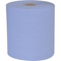 essentials Hand Towels Centrefeed Blue 1 Ply C1B307FDS 6 Rolls of 300 m
