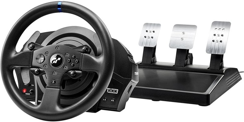 Thrustmaster T300 RS GT Force Feedback Racing Wheel for PlayStation Black, Silver