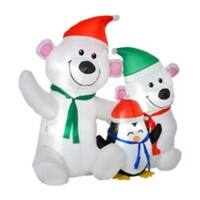 Homcom Christmas Penguin Inflatable White 60 x 112 cm