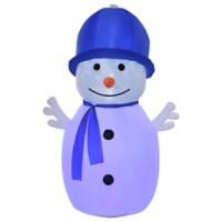 Homcom Christmas Snowman Inflatable White 80 x 180 cm