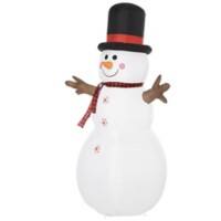 Homcom Christmas Snowman Inflatable Multicolour 80 x 182 cm