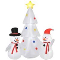Homcom Christmas Inflatable White 92 x 185 cm