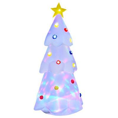 Homcom Christmas Tree Inflatable White 100 x 245 cm
