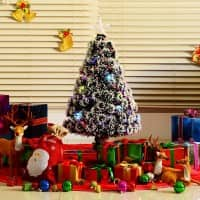 Homcom Artificial Christmas Tree Green 48 x 90 cm