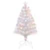 Homcom Artificial Christmas Tree White 50 x 90 cm