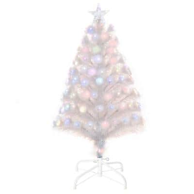 Homcom Artificial Christmas Tree White 50 x 90 cm