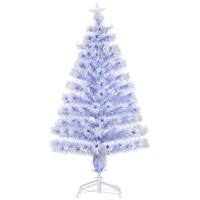 Homcom Artificial Christmas Tree Blue, White 60 x 120 cm