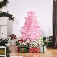 Homcom Artificial Christmas Tree Pink 60 x 120 cm