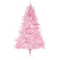 Homcom Artificial Christmas Tree Pink 75.5 x 150 cm