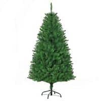 Homcom Artificial Christmas Tree Green with Warm Light