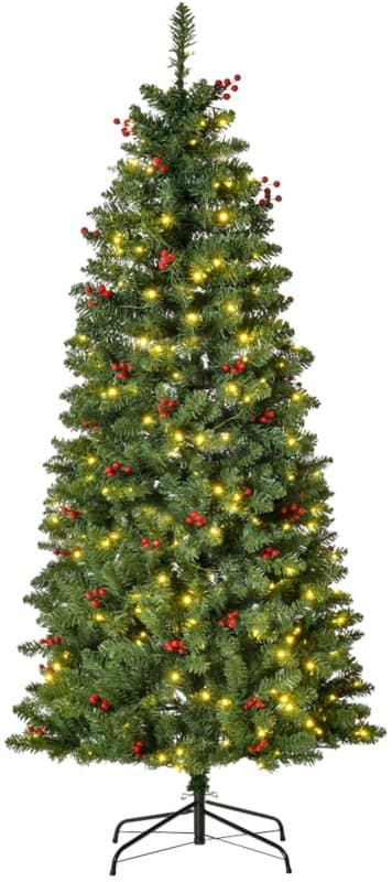 HOMCOM Artificial Christmas Tree Green 53 x 150 cm