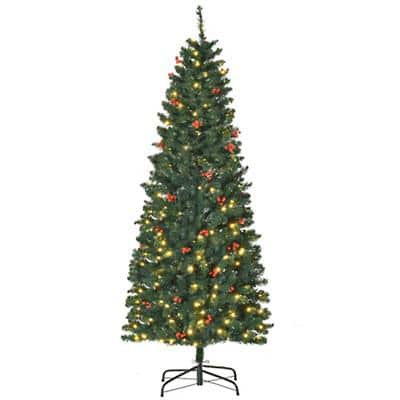 Homcom Artificial Christmas Tree Green Berry