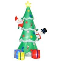 Homcom Christmas Tree Inflatable Green 125 x 210 cm