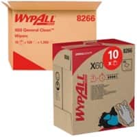 Wypall Cleaning Cloths X60 White 42.7 x 31.8cm 10 Pieces of 126 Sheets