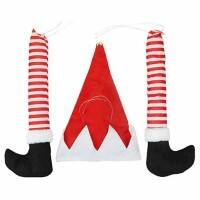 PMS Christmas Decoration 529054 Red & White 250 x500 x60 mm (WxDxH)