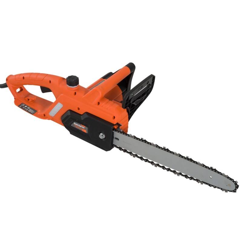 DURHAND Electric Chainsaw, 2000 W, 40 cm Blade, Corded Aluminium-Orange