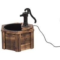 OutSunny Fountain Water Pump Fir Wood, Steel 60 mm Brown