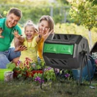 OutSunny Compost Bin 160 L Black